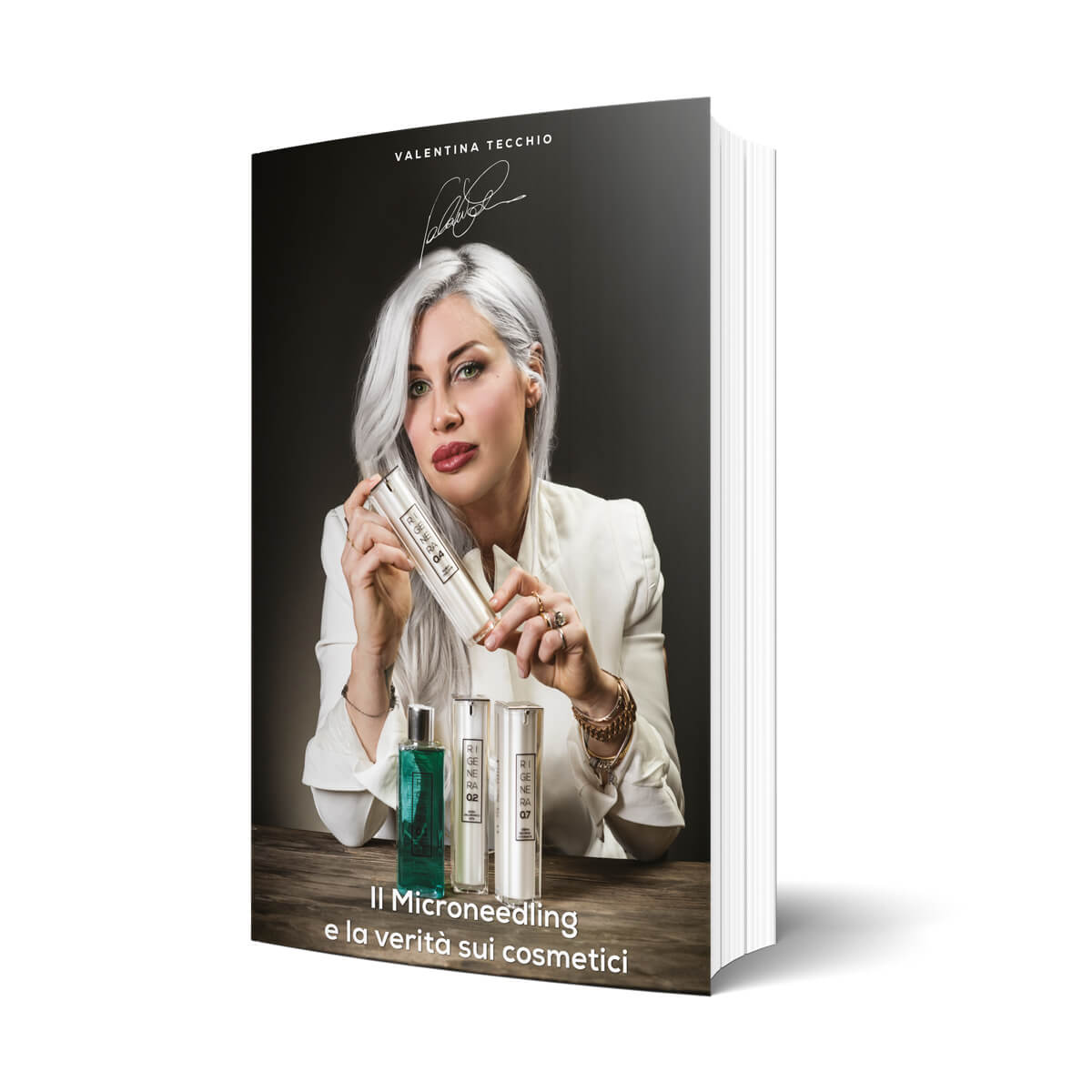 Libro valentina tecchio il microneedling e la verità sui cosmetici fronte Libro valentina tecchio il microneedling e la verità sui cosmetici fronte
