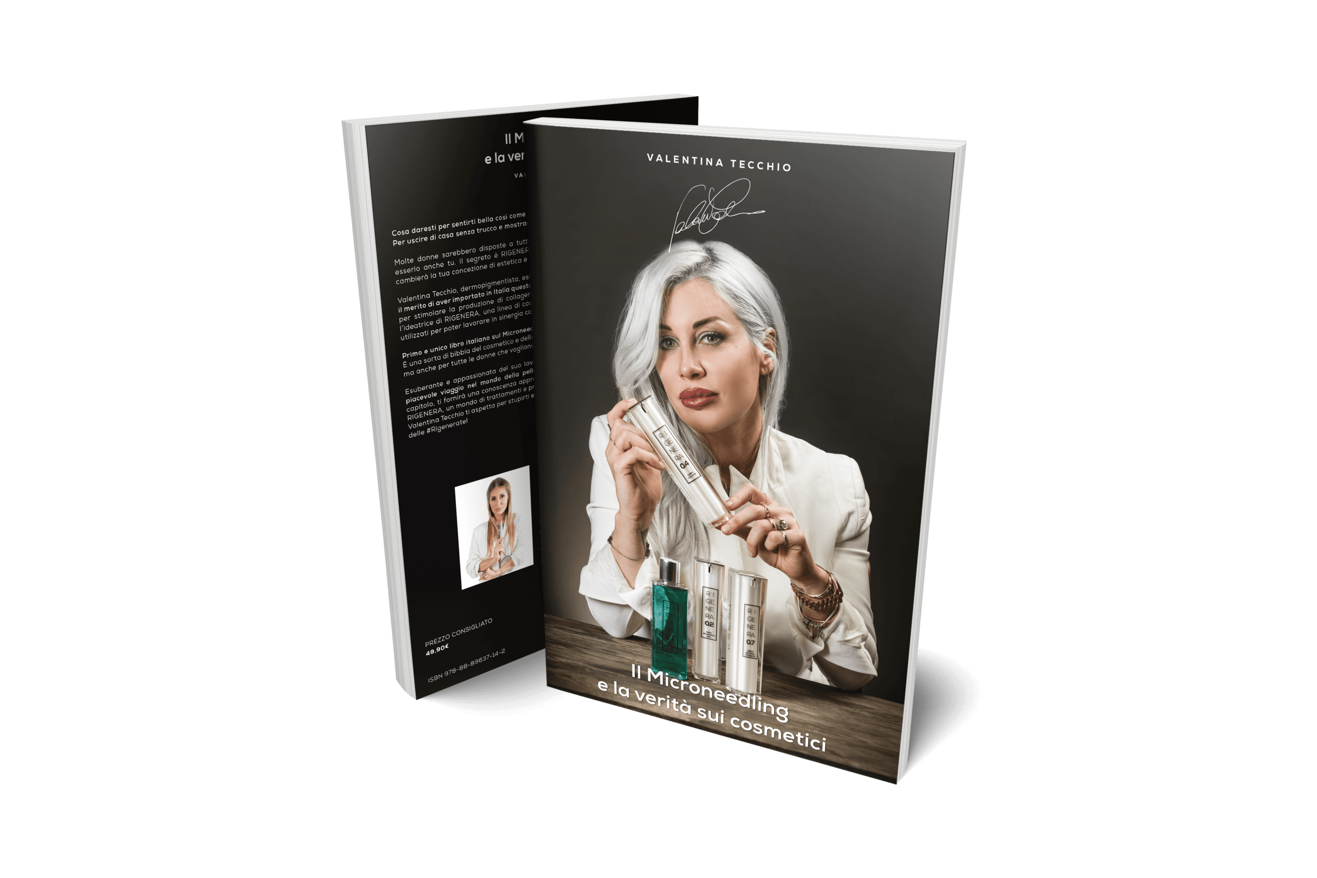 Libro valentina tecchio il microneedling e la verità sui cosmetici fronte retro Libro valentina tecchio il microneedling e la verità sui cosmetici fronte retro