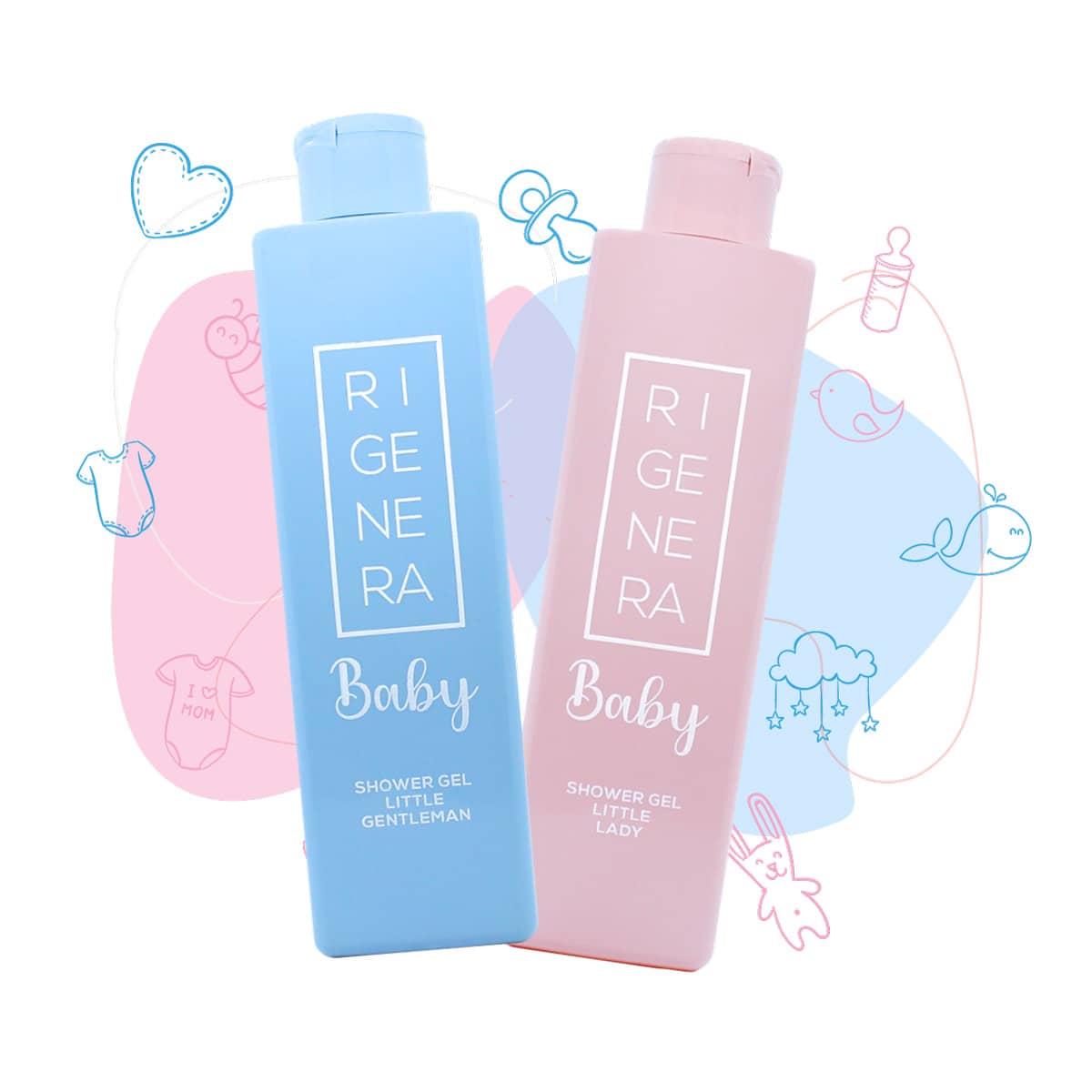 Rigenera baby shower gel little lady e gentleman Rigenera baby shower gel little lady e gentleman